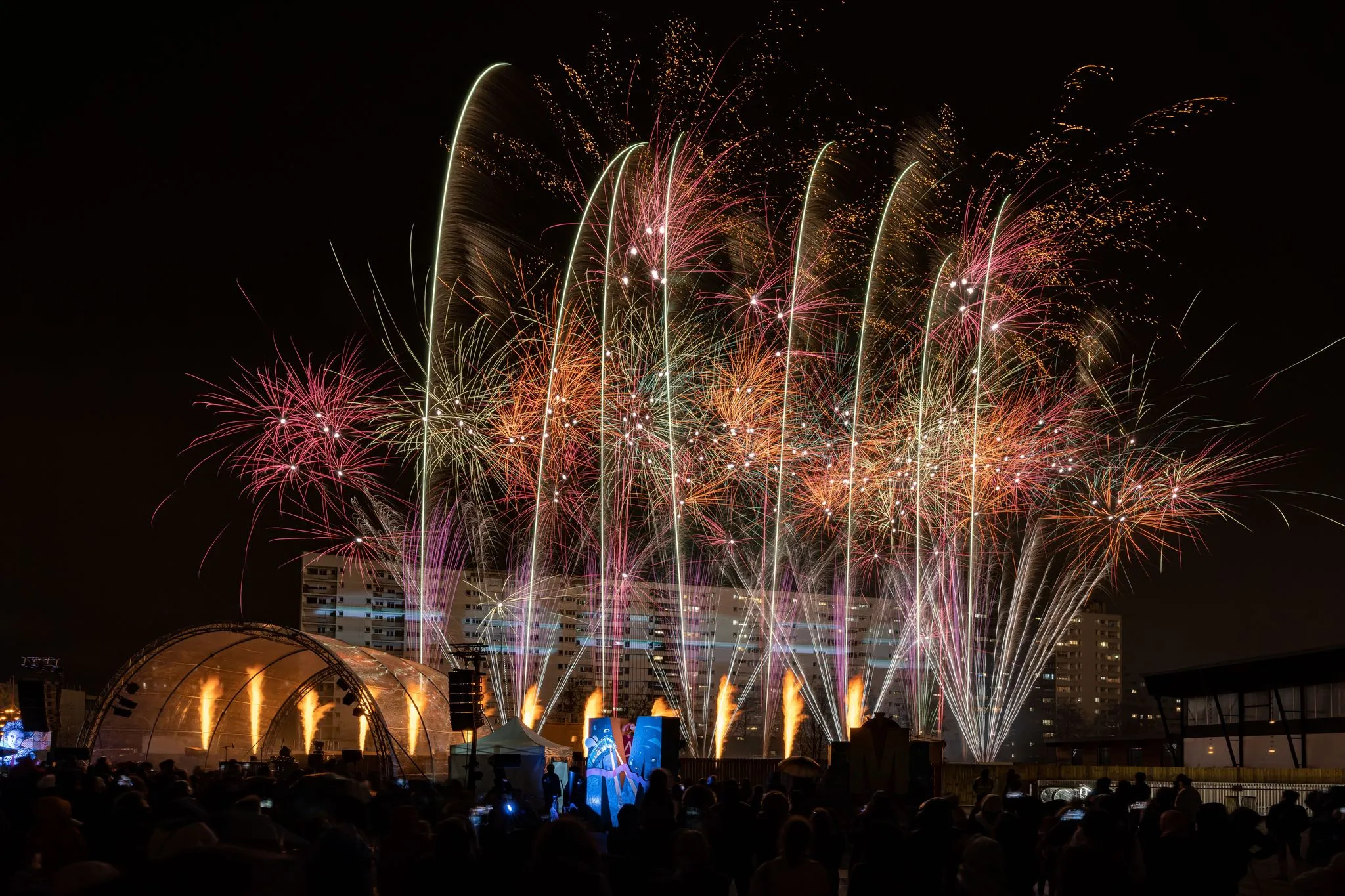 Équipe Celesta en régie pendant un spectacle