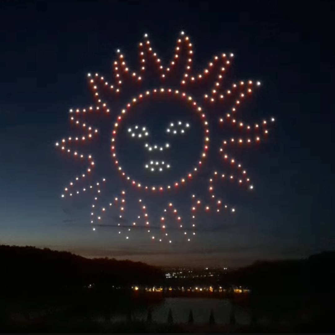 Drone light show: the new way to light up the sky at your events