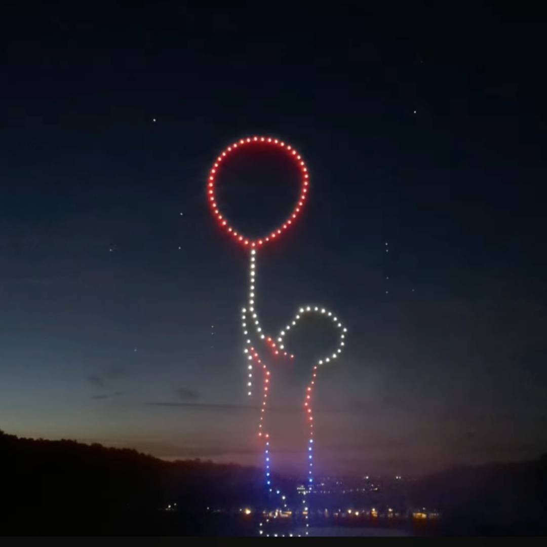 Pyrotechnic show and drone light show: a fusion of fire and technology